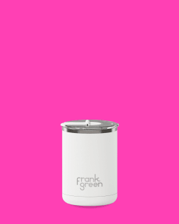 Ceramic Coffee Cup with hinged Lid - Cloud