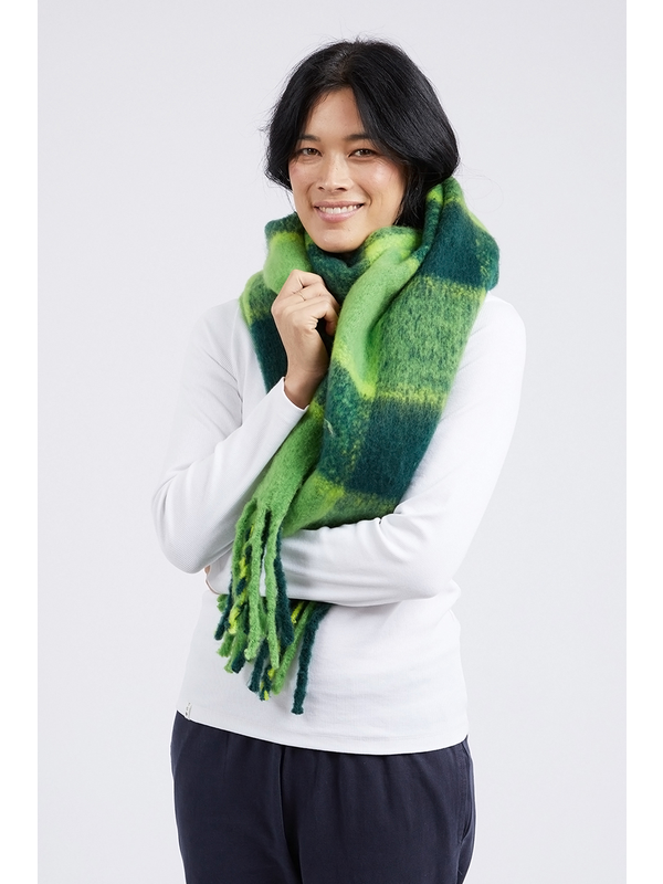 Fig Scarf - Green Check