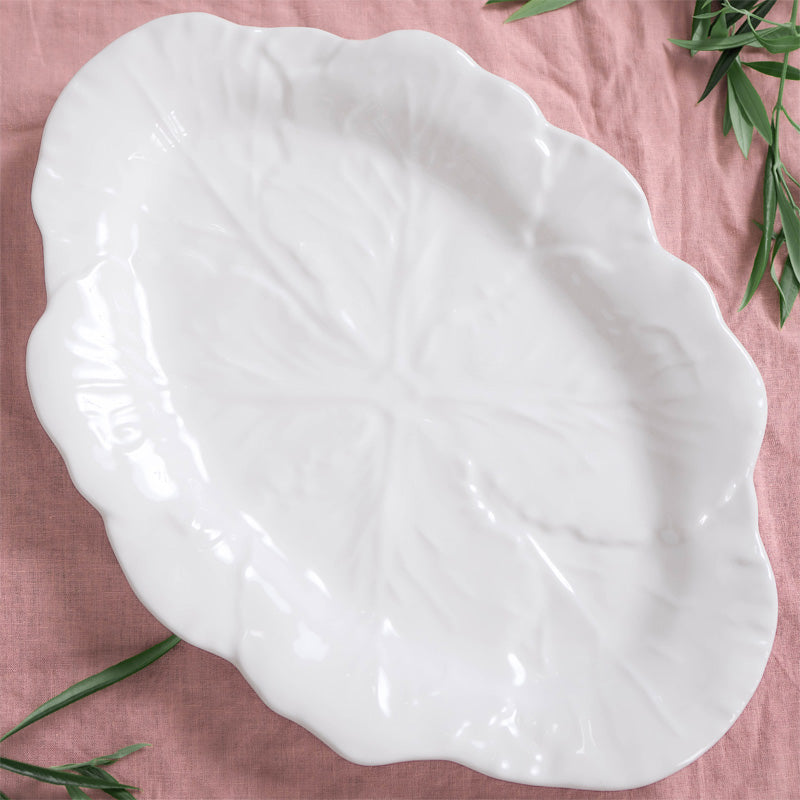 Melamine Cabbage Oval Platter  50cm