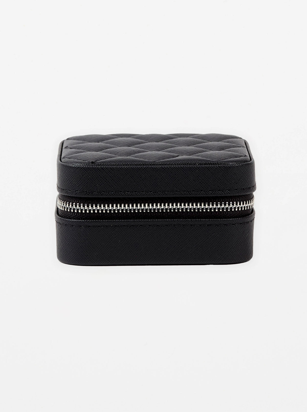Jewel Box - Black Quilted Large Square