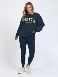 Interval Crew - Navy with Neon Yellow