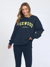 Interval Crew - Navy with Neon Yellow