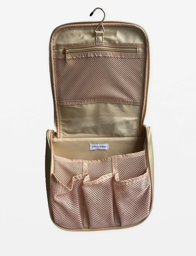 Hanging Makeup Case - Gold