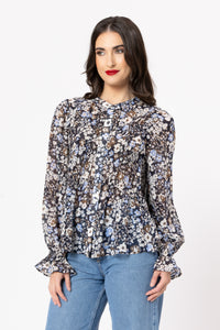 Bonita Long Sleeve Top / Woodland Blossom