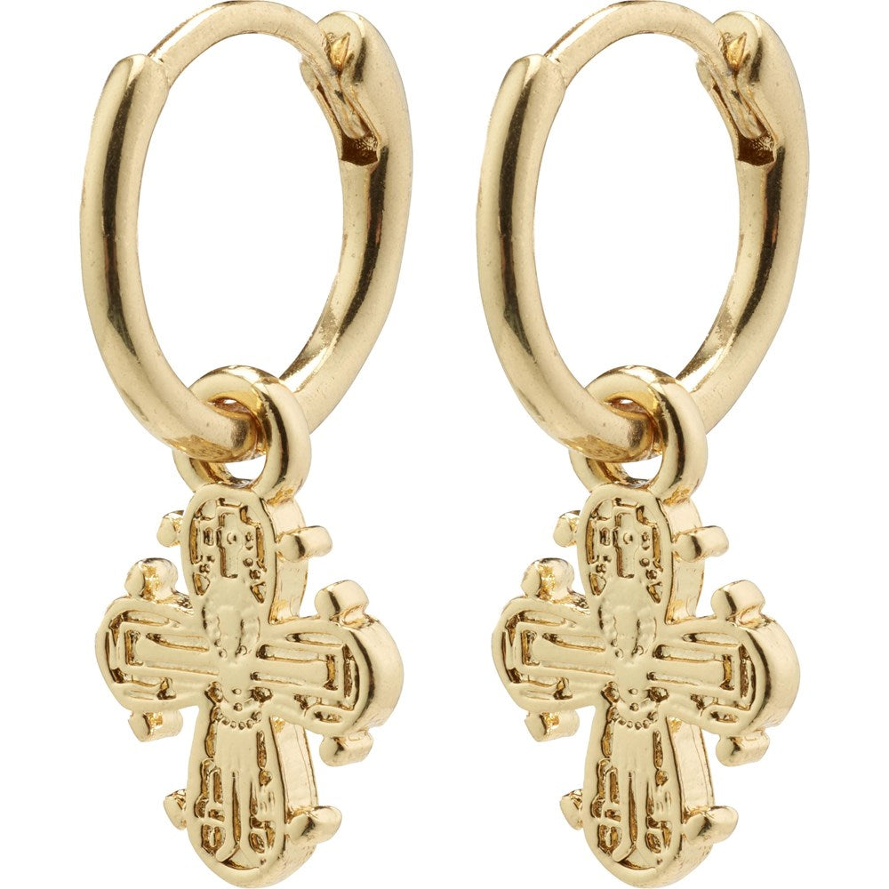 Dagmar Recycled Huggie Hoop Earring - Gold Plated