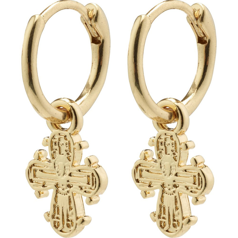 Dagmar Recycled Huggie Hoop Earring - Gold Plated