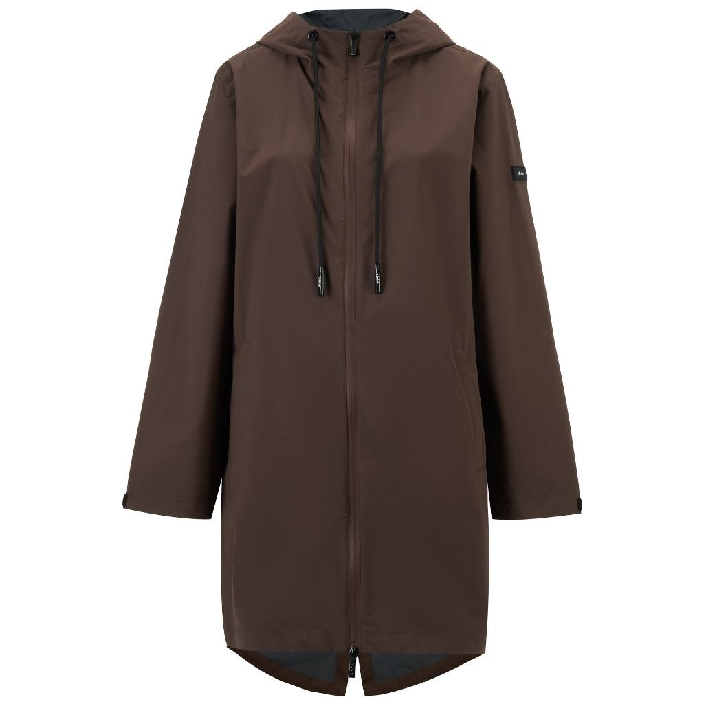 Georgie Rain Coat / Chocolate