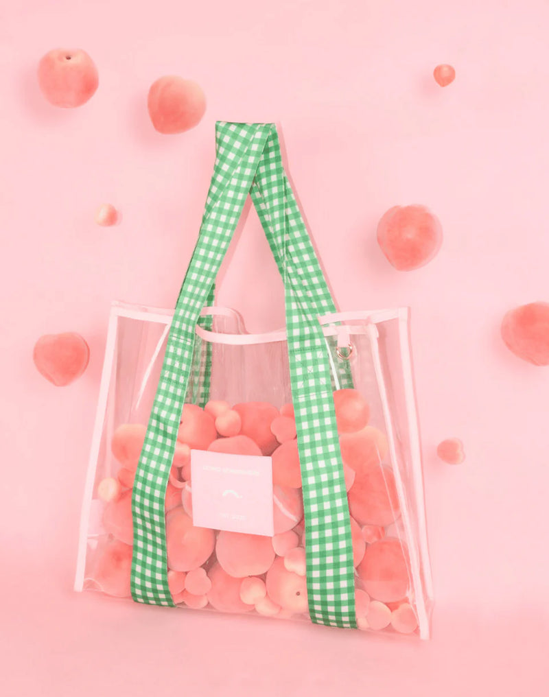 Pink & Green Cheeky Tote Bag