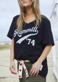 Graphic Vee Tee - Black
