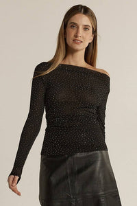 Sora Studded Top /  Black