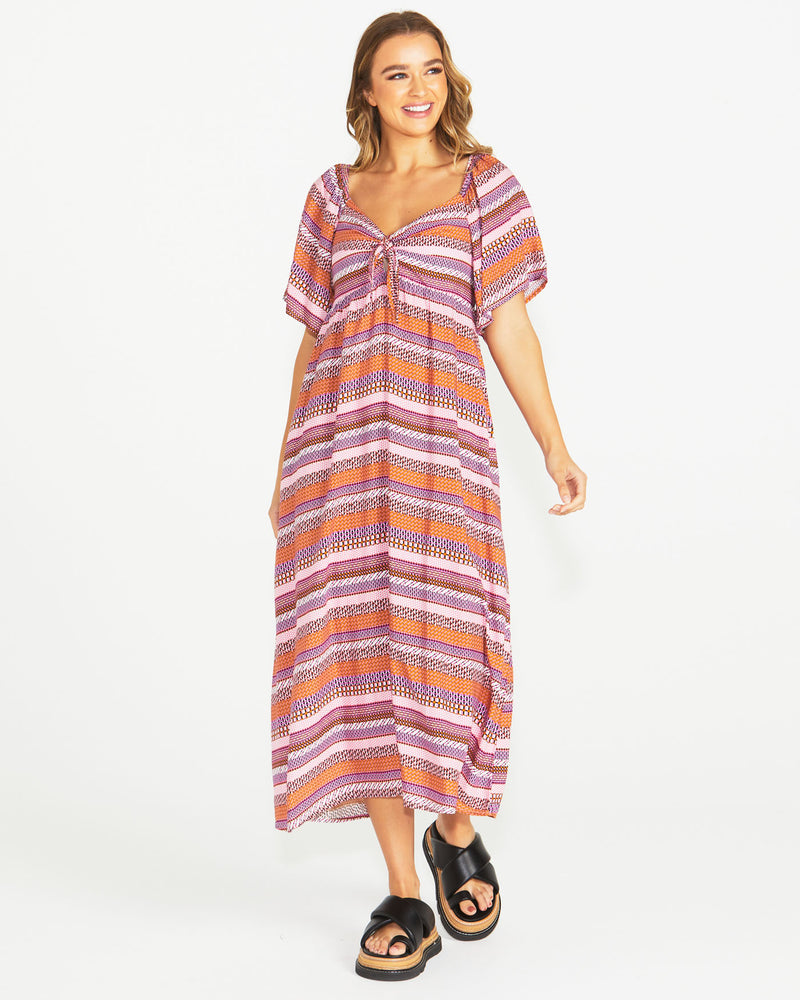 Raquel Midi Dress - Aztec