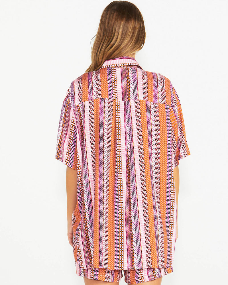 Raquel Oversized Shirt - Aztec