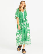 Lyndel Dress - Green Floral