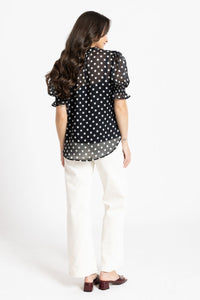 Honey Blouse / Black & White Spot