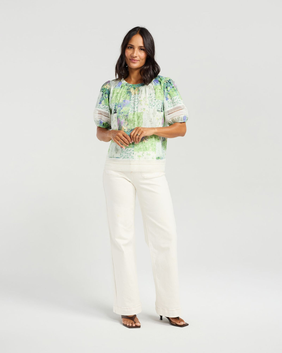 Paige Top / Botanical Patch