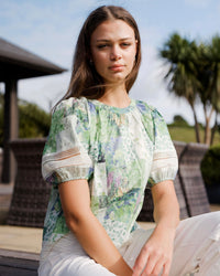 Paige Top / Botanical Patch