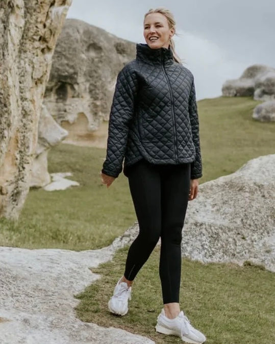 Melissa Quilt Jacket / Black