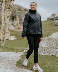 Melissa Quilt Jacket / Black