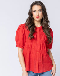 Bonita Top / Emerald Ramie