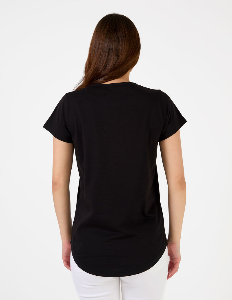 T-Shirt Icon Stripe - Black