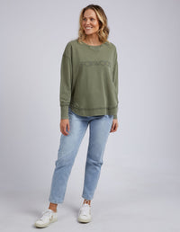 Washed Simplified Crew - Khaki