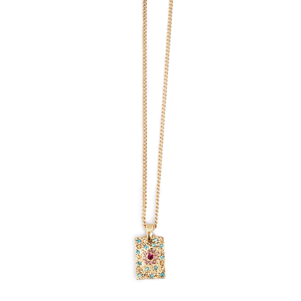 Vibrance Necklace Square Gold 2018-1199