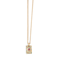 Vibrance Necklace Square Gold 2018-1199