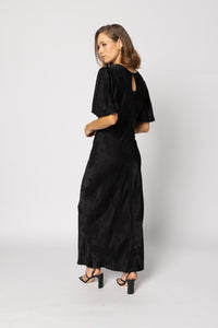Amara Dress - Black Jacquard