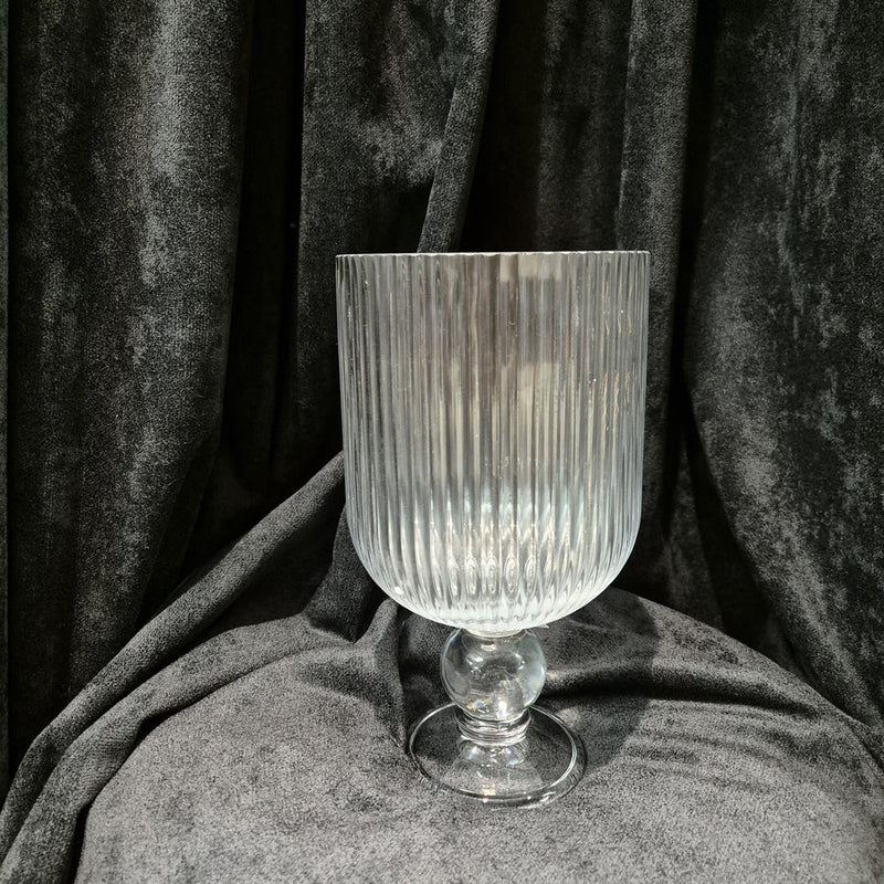 Glass Urn Vase - 25cm