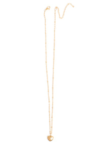 2046-0243 Short chain with heart - Gold