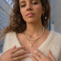 2046-0271 Short Chain with Freshwater Pearls