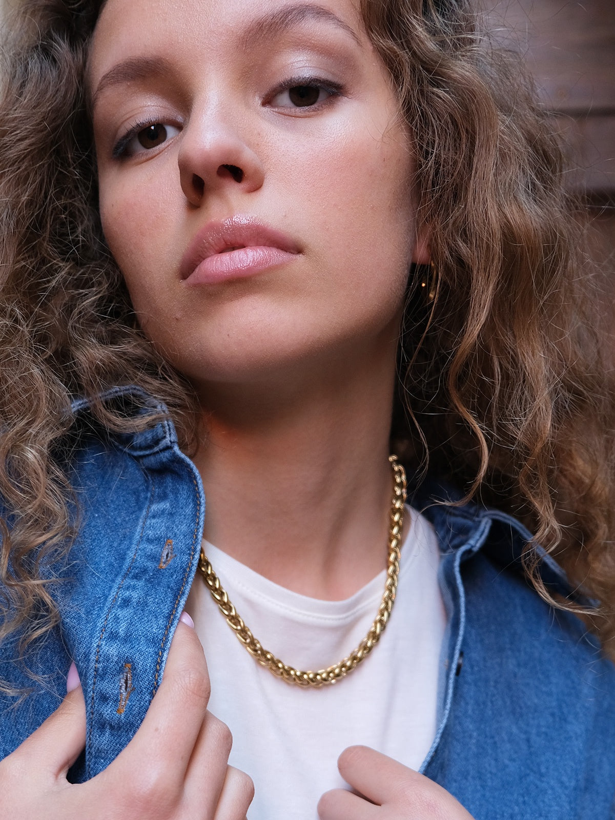 2047-0006 Neckl. 45cm+5cm, wheat EA 2.00 chain, st.steel 14K