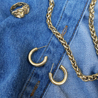 2047-0006 Neckl. 45cm+5cm, wheat EA 2.00 chain, st.steel 14K