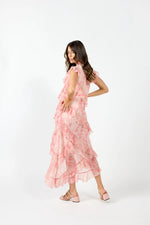 Freya Dress - Pink Marble