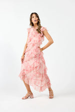 Freya Dress - Pink Marble