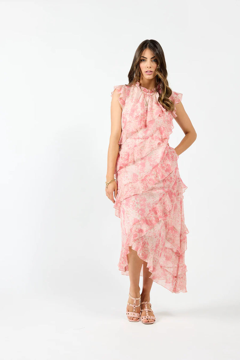 Freya Dress - Pink Marble