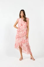 Freya Dress - Pink Marble