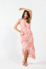 Freya Dress - Pink Marble