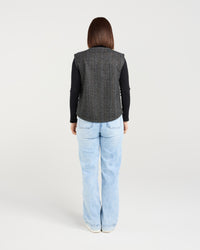 Verona Vest / Stone Plaid