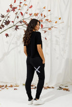 Alpine Apartment Pant - Black with a Lilac X