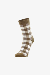 Check Sock / Khaki