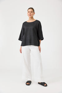 Studio Relaxed Top - Ebony
