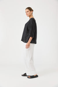 Studio Relaxed Top - Ebony