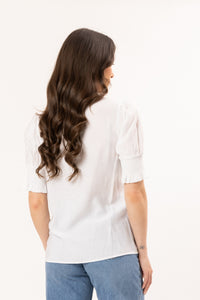 Movement S/S Blouse / White