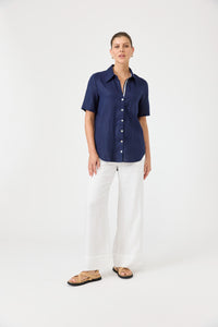 Studio Short Sleeve Shirt - Indigo