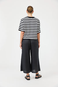 Studio Stripe Tshirt - Ebony