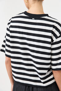 Studio Stripe Tshirt - Ebony