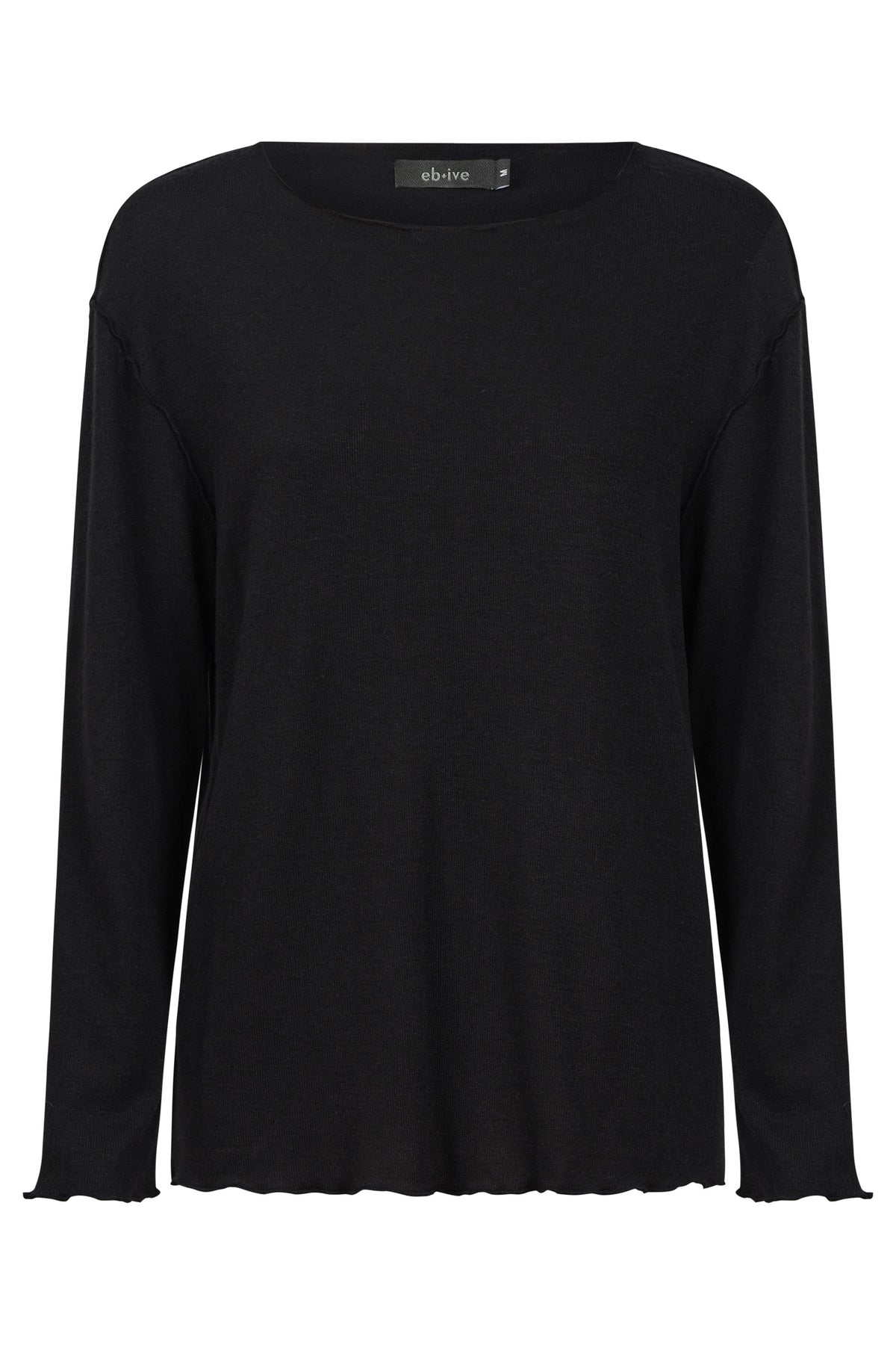 Aria Long Sleeve Top - Black - Girl Next Door Fashion