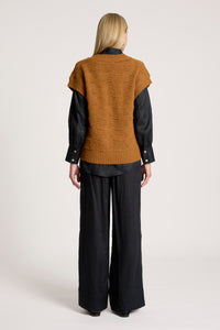 Orin Knit Vest - Caramel - Girl Next Door Fashion
