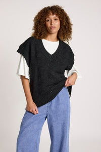 Orin Knit Vest - Black - Girl Next Door Fashion